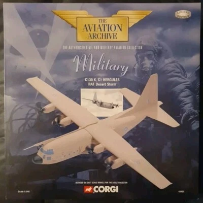 CORGI Aviation Archive Military C130 K C1 Hercules RAF Desert Storm 48405 - Image 1 of 4