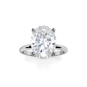 14k Ring E VS1 3,05 Karat Oval Laborgefertigter Diamant IGI ZERTIFIZIERT Geschenk für Sie - Bild 1 von 12