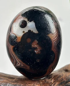 seltener, großer Fundachat aus der Gobi Wüste, AlaShan, Innere Mongolei - Bild 1 von 2