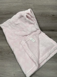 Manta bebé felpa corazones rosas en relieve Cloud Island objetivo 28" x 38" - Imagen 1 de 12