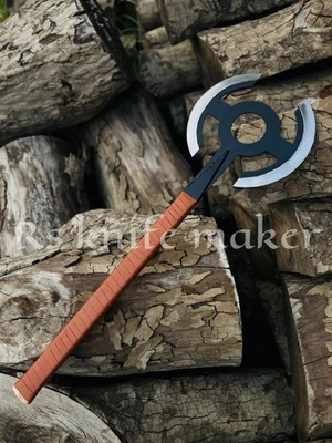 Handmade Old Guard Andromache the Scythian's Axe movie replica double head Axe - Image 1 of 4