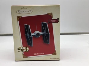 2003 Hallmark Star Wars TIE Fighter Keepsake Ornament QXI7507 caratteristiche suono nuovo con scatola - Foto 1 di 11
