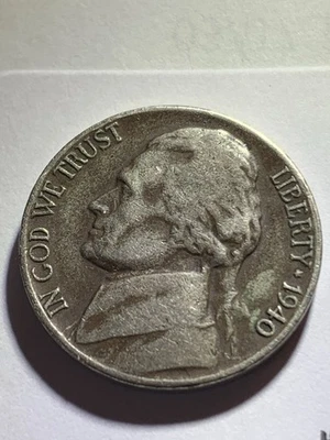 1940 5C Jefferson Nickel (#1009) - Image 1 of 4