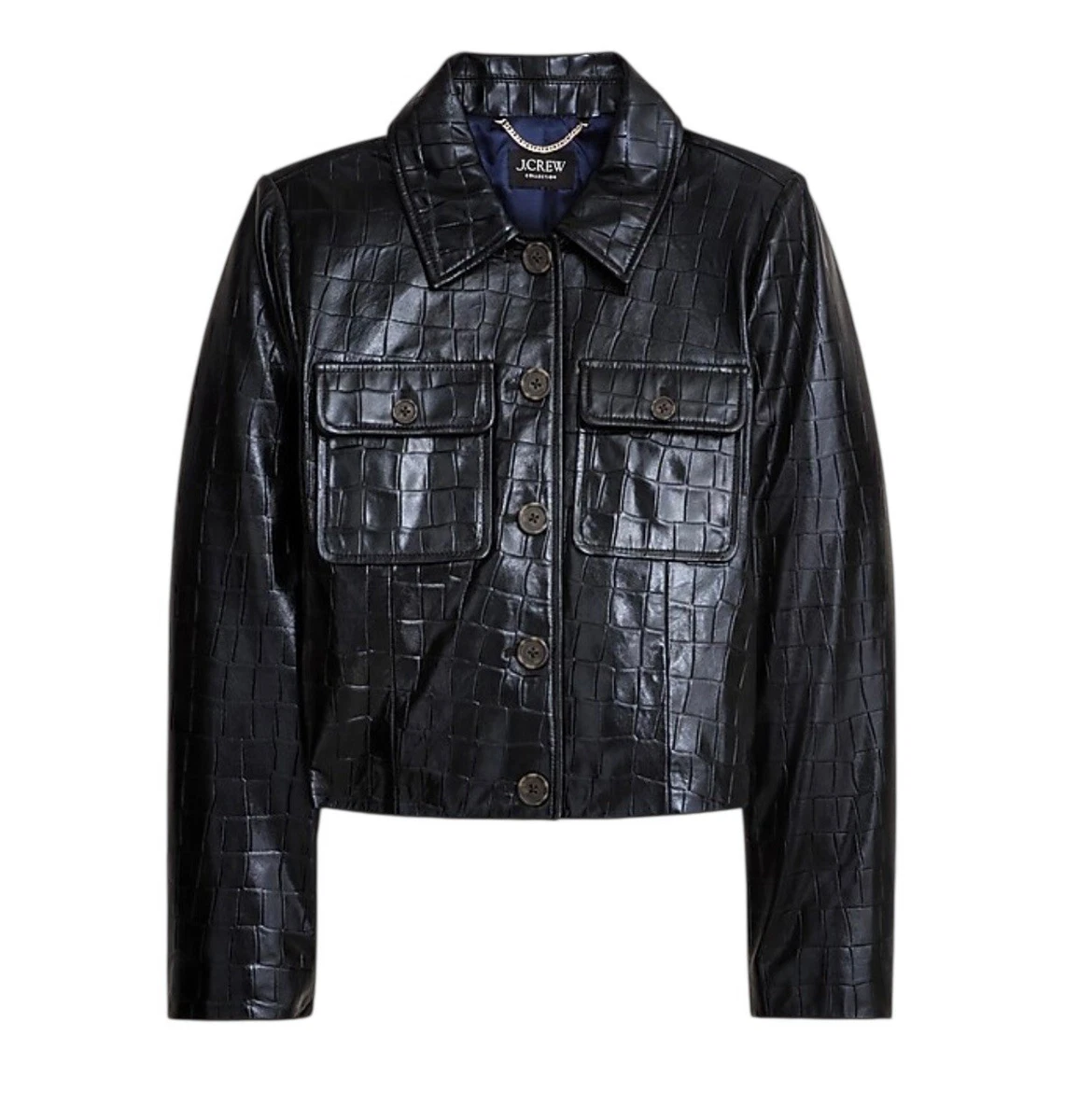 J.CREW Leather Black Coats, Jackets & Vests for Women for sale | eBay