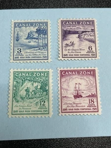 Canal Zone 142-145 MNH US Possession California Gold Rush KSPhilatelics (142CZ1) - Picture 1 of 5