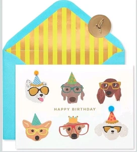 Biglietto Buon Compleanno Papiro Cani πΆ π - Foto 1 di 5