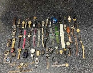 4+ Pounds of Assorted Wristwatch & Parts Lot - Watchmaker Repair Parts - Vinatge - Picture 1 of 12