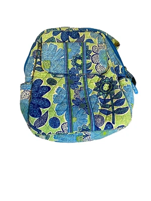 Vera Bradley  Backpack Blue Floral Pattern 10 x 14 x4 - Image 1 of 4