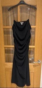 H&M XL Black Bodycon Midi Dress - Picture 1 of 3