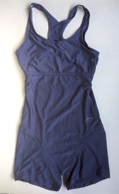 NWOT Slazenger Navy Blue Boyleg Legsuit Swimsuit - Size UK 12 / L / 34" - Image 1 of 4