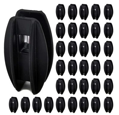 40 Durable Black Electric Fence Insulators for Poly Wire - 40 Pack - Image 1 of 4