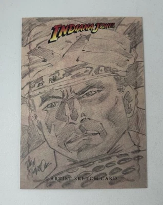 2008 Topps INDIANA JONES Masterpieces Sketch Card BELLOQ by Dan Parsons 1/1 - Image 1 of 2
