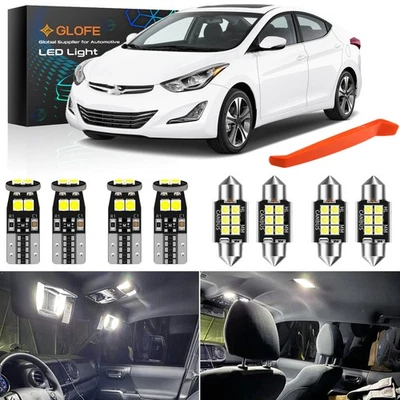 Kit de luces LED interiores 10x Blubs blanco xenón para Hyundai Elantra 2011-2015 MD/UD Foto 1 de 4