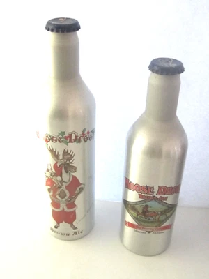 2 GARRAFAS DE ALUMÍNIO Montana Big Sky Brewing -Moose Santa & Moose on Motorbike - Imagem 1 de 4