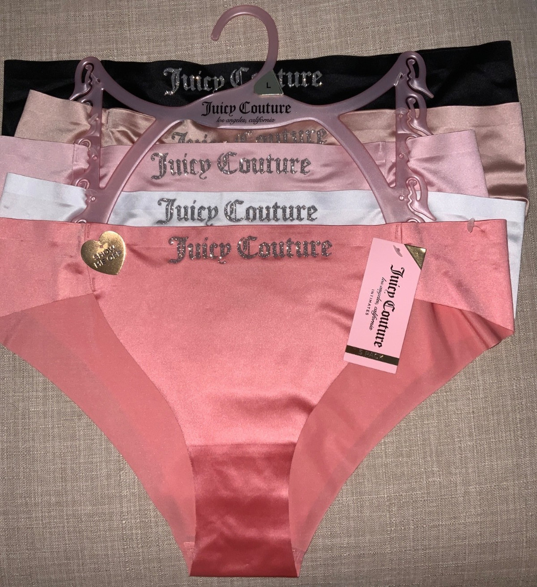 Juicy Couture Size L Regular Size Panties for Women for sale
