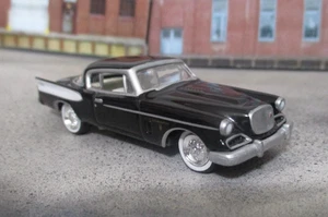 Johnny Lightning 1957 Studebaker Golden Hawk Black 1:64 Diecast /Rubber Tires - Picture 1 of 5