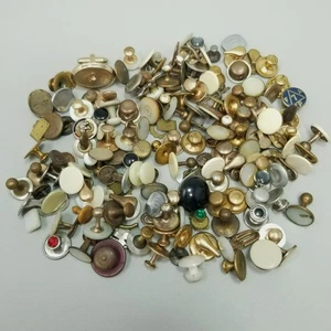 Vintage Large Mixed Lot Collar Studs Tuxedo Buttons Craft No Sets AS IS - Picture 1 of 8