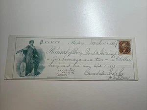 R15c - Chamberlin Bros & Co - Receipt - Boston MA - 1869 - Picture 1 of 1