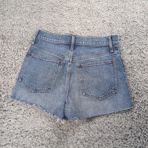 Madewell pantaloncino donna 27 blu vita alta perfetto jeans elasticizzato denim taglio - Foto 1 di 10