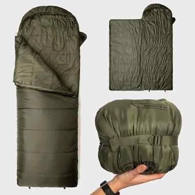 Snugpak Nautilus Schlafsack 3°C olivgrün eckige Form Militär Armee Camping - Bild 1 von 4