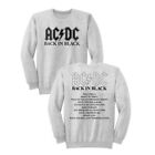Acdc Back In Black Album Song List Men's Sweat T Shirt Rock Music Tour Merch