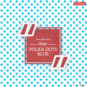SISER EasyPattern "POLKA DOTS BLUE" Heat Transfer Vinyl 18"x12" to 10yards - Picture 1 of 2