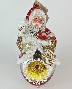 Heartfully Yours By Radko PAPA CLAUS (21352) Santa Glass Christmas Lmtd 423/450 - Picture 1 of 9