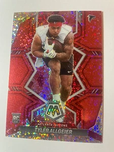 2022 Panini Mosaic Prizm NFL Red Sparkle Tyler Allgeier Falcons RC Card - Picture 1 of 2