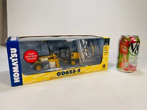 Vintage NIB First Gear Komatsu GD655-5 Motor Grader Set 1:50 Diecast Model -New - Foto 1 di 11