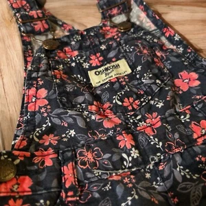 "OshKosh B’gosh" 12 Meses - El Genuino Auténtico Mono Floral Niña - Imagen 1 de 10
