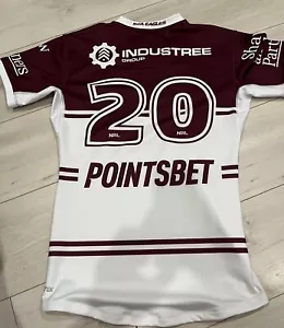 Manly Warringah Sea Eagles Game Issue Players Cut Away Jersey Nsw Qld Origin - Picture 1 of 7