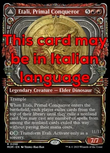 MTG ETALI, PRIMAL CONQUEROR 298 EXC - CONQUISTATORE PRIMORDIALE - MOM X IT - Imagen 1 de 1