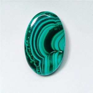 Cabochon Malachite Verde Naturale Pietra Preziosa Sciolta per Gioielli 47 Cts. ME-13025 - Foto 1 di 3