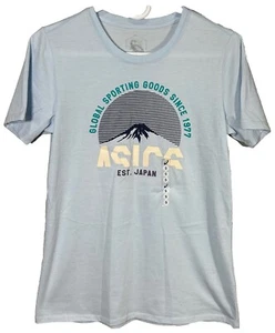 ASICS Mountain T-Short Short Sleeve Baby Blue Men’s Size Small New Comfort Soft - Picture 1 of 7