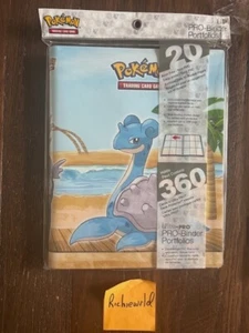 ULTRA PRO Pokemon 9 pocket SEASIDE GALLERY " PRO " binder, album. Holds 360 - Picture 1 of 2