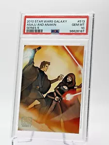 2010 Star Wars Galaxy Asajj and Anakin Series 5 #513 PSA 10 - Picture 1 of 3