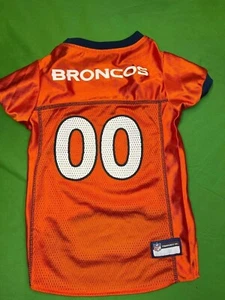NFL Denver Broncos #00 Dog Jersey Orange Large - Picture 1 of 3