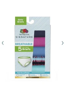 Fruit of the Loom Girls' Breathable Briefs Multipack - Picture 1 of 3