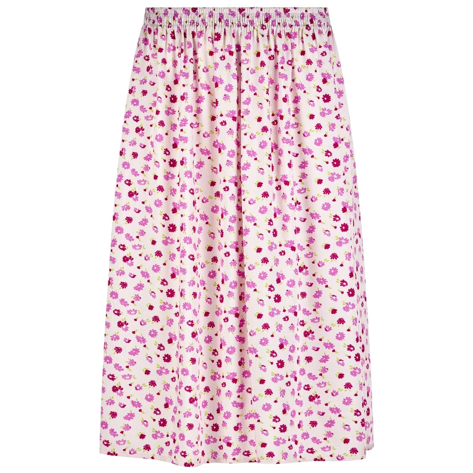 Women ladies Summer Floral Print Skirt Elasticated Waist Size 12-24 length 27" - Image 1 of 1