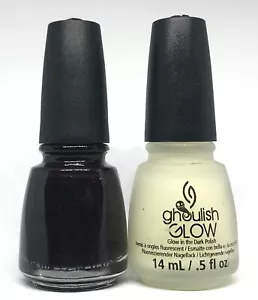 China Glaze Nail Polish Crimson + Ghoulish Glow - Picture 1 of 1