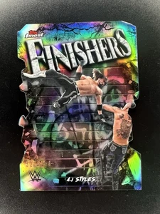 AJ Styles 2025 Topps Finest WWE Finishers Die-Cut Refractor /75 FNS-AJ - Bild 1 von 3