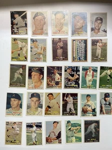 1957 Topps Baseball Card Lot - 27 Cards - Inc HOF/Stars, 2nd series, more. - Picture 1 of 13