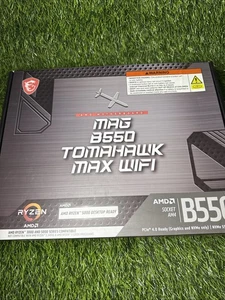 Placa madre para juegos MSI MAG B550 Tomahawk MAX WiFi AMD Ryzen 5000, AM4, DDR4, ATX - Imagen 1 de 3