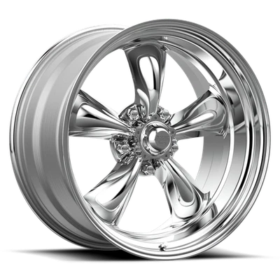 18x8 +0 American Racing Torq Thrust II 1 PC Polished 5x127 Wheels Rims (QTY 4) Foto 1 de 4