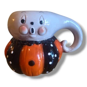 Taza Calabaza Fantasma Johanna Parker Colección Peeps Halloween Retro Estilo Vintage - Imagen 1 de 18
