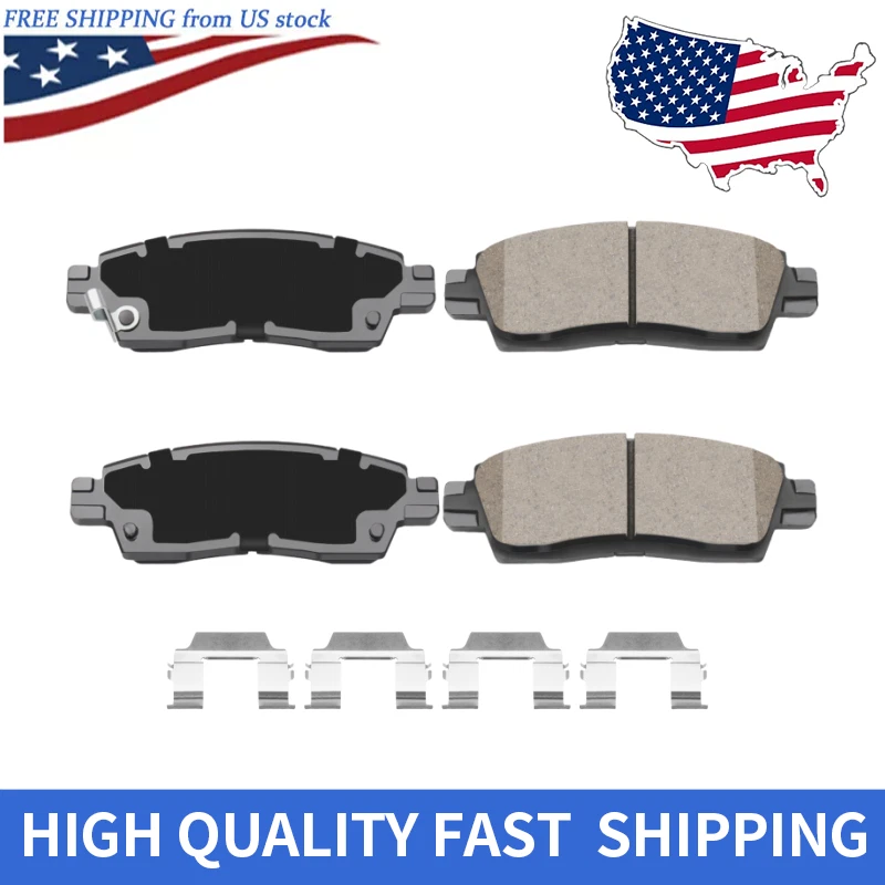 Pastillas de freno traseras de cerámica para Chevrolet Trailblazer EXT 2002-2009 4,2 L 5,3 L Foto 1 de 4