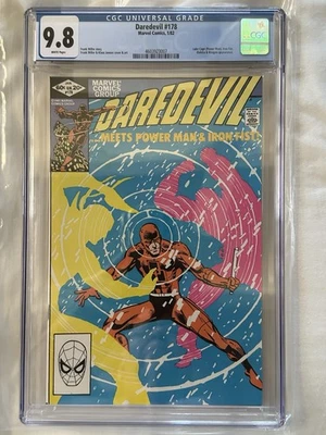 DAREDEVIL #178 CGC 9.8 WHITE PAGES MARVEL COMICS FRANK MILLER KINGPIN TOP POP - Image 1 of 4