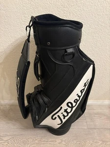Vintage Titleist Tour Bag Golf Bag Black and White EUC Great Condition 6 Way USA - Picture 1 of 8