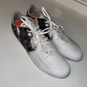 NEW Adidas Adizero White Knight Football Soccer Cleats Metallic Mens Size 17 - Picture 1 of 10