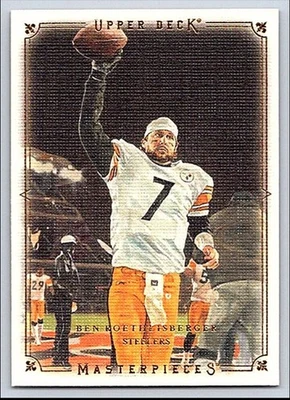 2008 Upper Deck Masterpieces  Ben Roethlisberger 7 - Image 1 of 2